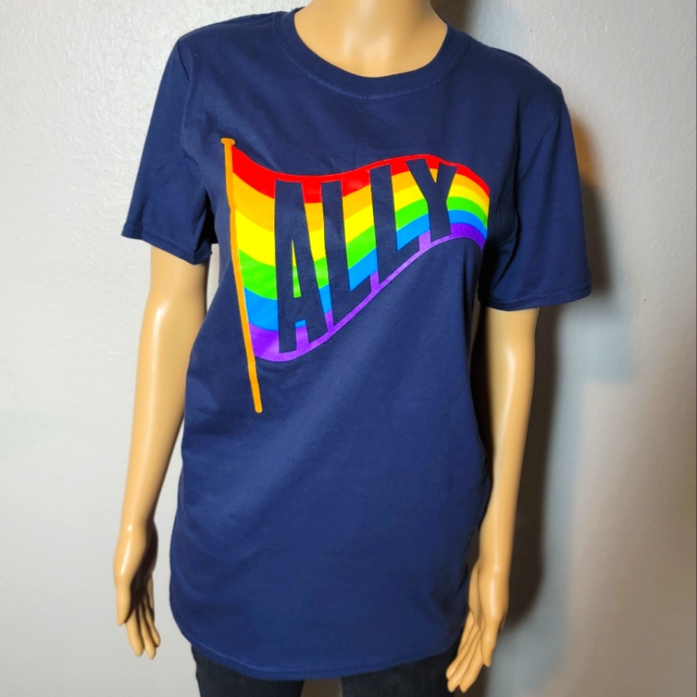 Men's Size Small Ally T-shirt Baby Navy Blue